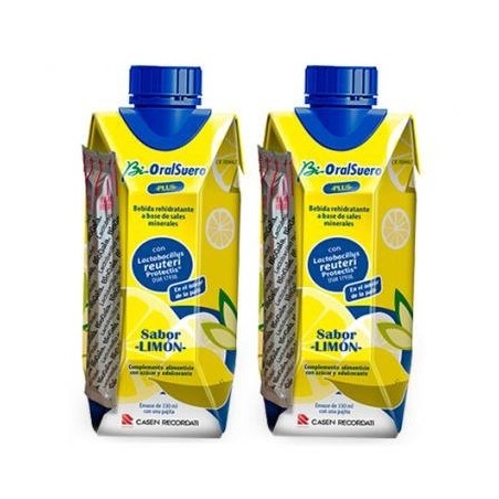 Casen BIORALSUERO PLUS SABOR LIMON 330 ML 2 U - Suero Oral Digestivo