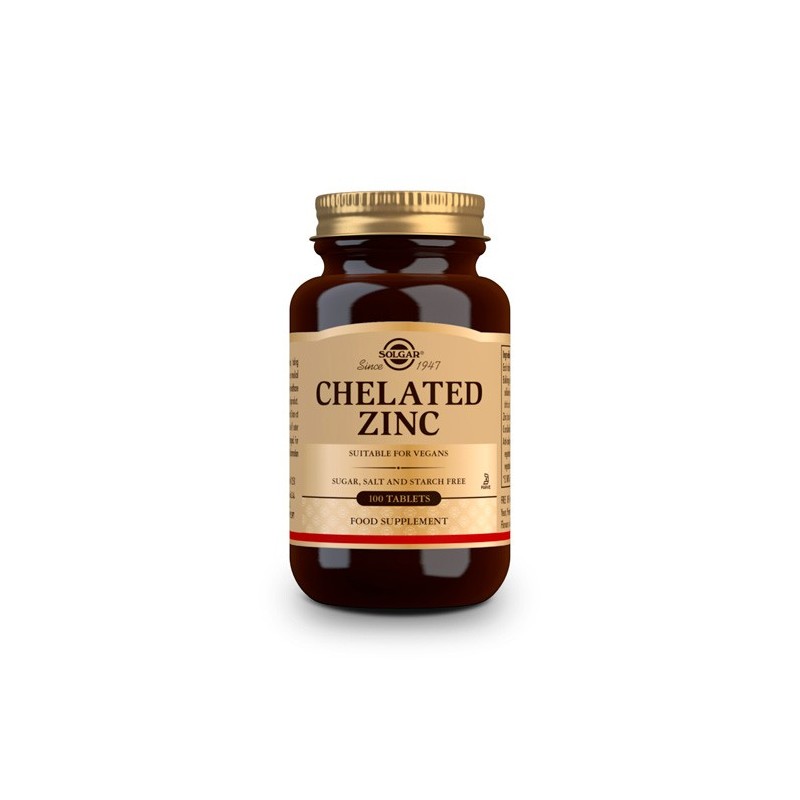 SOLGAR CHELATED ZINC 100 COMP