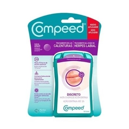 COMPEED ANTI-HERPES HIDROCOLOIDE 15 PARCHES