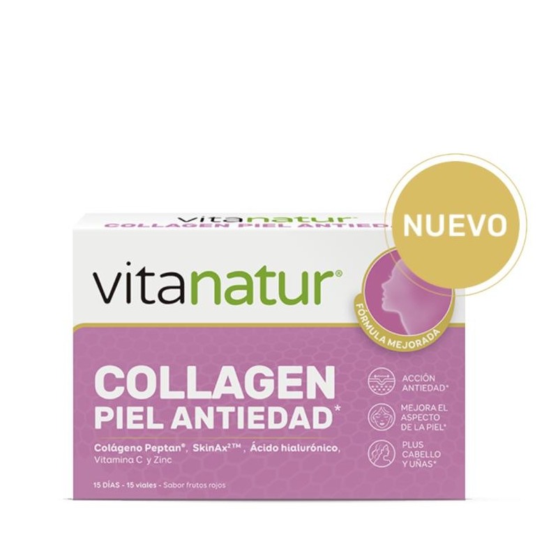Faes Farma VITANATUR COLLAGEN PIEL Antiedad 30 Viales 25 Ml Sabor Frutos Rojos
