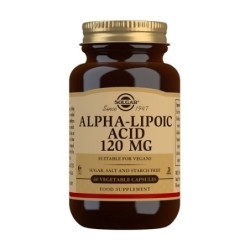 Nestlé SOLGAR ACIDO ALFA LIPOICO 120 MG 60 CAPS - Potente Antioxidante