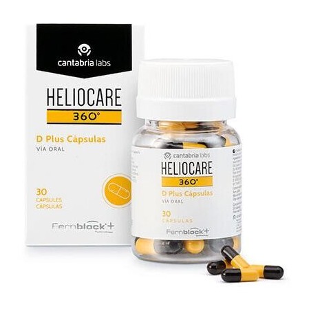 Cantabria Labs - HELIOCARE 360º D PLUS 30 CAPS - Incrementa Resistencia Al Sol - Previene Fotoenvejecimiento y Manchas