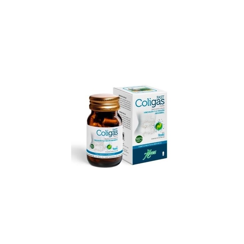 Suplemento Digestivo ABOCA COLIGAS FAST 50 Cápsulas - Rápido Alivio Digestivo