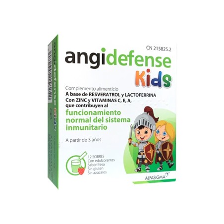ANGIDEFENSE KIDS 12 SOBRES 15 G SABOR FRESA