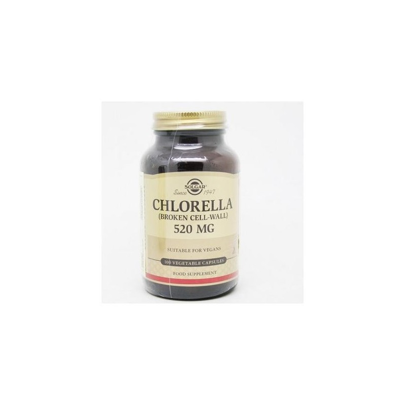 Nestlé Suplemento Solgar Clorela 520mg - 100 Cápsulas