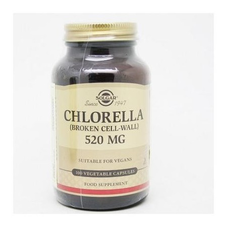Nestlé Suplemento Solgar Clorela 520mg - 100 Cápsulas