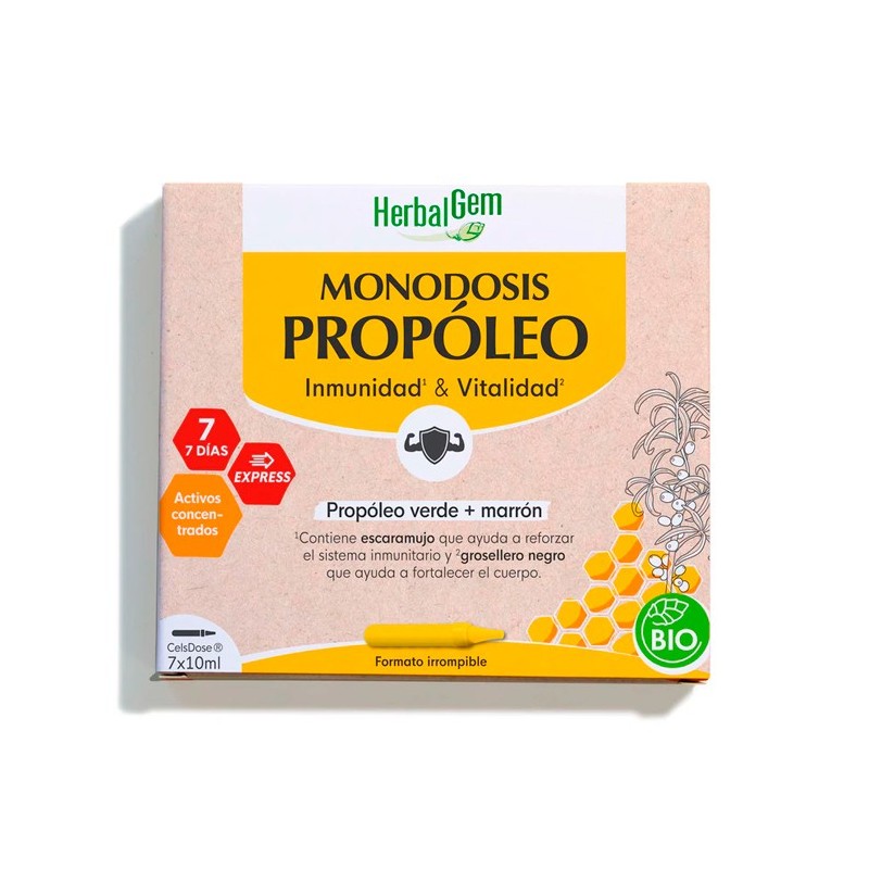 HERBALGEM PROPOLEO MONODOSIS 7 X 10 ML