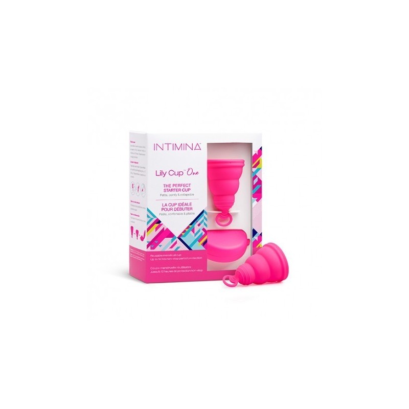 Copa Menstrual Intimina Lily Cup One - Protección Hasta 12 Horas - Grado Médico - Cómoda y Fácil de Usar - Reutilizable y Respetuosa con el Medioambiente - Sin BPA Ni Ftalatos