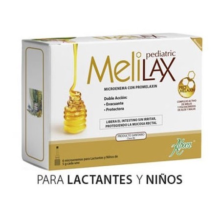 Microenemas Pediátricos Aboca Melilax 5g - Tratamiento Estreñimiento Niños
