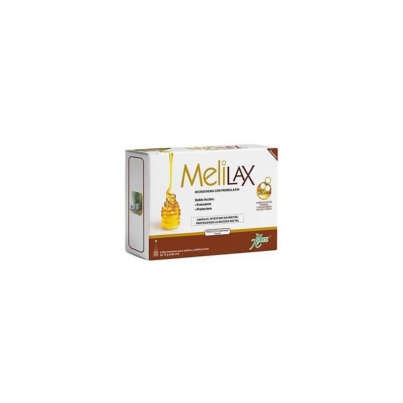 ABOCA MELILAX MICROENEMAS 10 G 6 UND - Tratamiento Estreñimiento - Sensibilidad Visceral - Irritación Hemorroidal - Embarazo y Lactancia