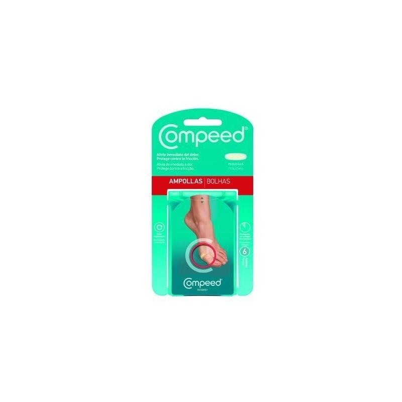 COMPEED AMPOLLAS HIDROCOLOIDE TALLA PEQUEÑA 6 UNID