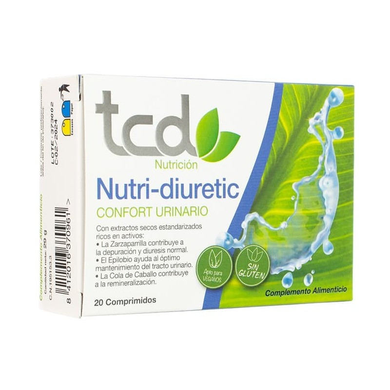 Ynsadiet TCD NUTRI-DIURETIC CONFORT URINARIO - Complemento Alimenticio 20 Comp