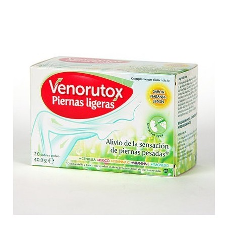 Stada - VENORUTOX PIERNAS LIGERAS - Complemento Alimenticio - Circulación Venosa - 20 Sobres