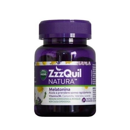 Vicks Gominolas Zzzquil Natura con Melatonina Natural para Conciliar el Sueño - Pack de 30