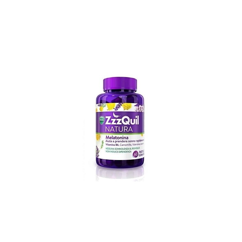 Vicks ZZZQUIL NATURA 60 GOMINOLAS | Complemento Alimenticio para Conciliar el Sueño y Reducir el Estrés
