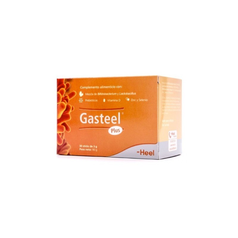 Refuerzo Intestinal Heel Gasteel Plus 30 Sticks - Equilibra Flora - Sistema Inmunitario