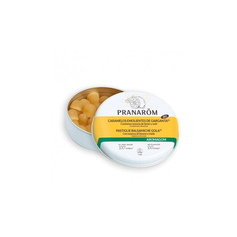 Pranarôm Caramelos Emolientes Miel-limón 45 Gr