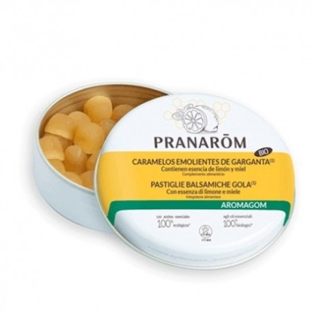 Pranarôm Caramelos Emolientes Miel-limón 45 Gr