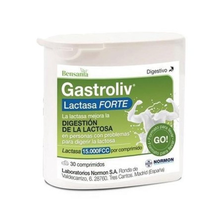 Suplemento Normon Gastroliv Lactasa Forte 30 Comprimidos
