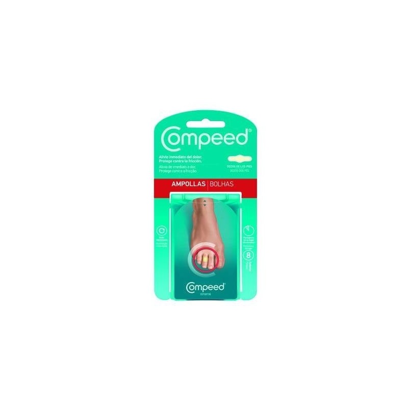 COMPEED AMPOLLAS HIDROCOLOIDE DEDOS PIES 8 UNID