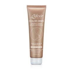 Phergal E´LIFEXIR COLOR DREN GEL MAQUILLAJE DRENANATE Y RELAJANTE 150 ML - Unifica Tono de Piernas - Drena y Estiliza - Prepara Bronceado - No Mancha - Rápida Absorción