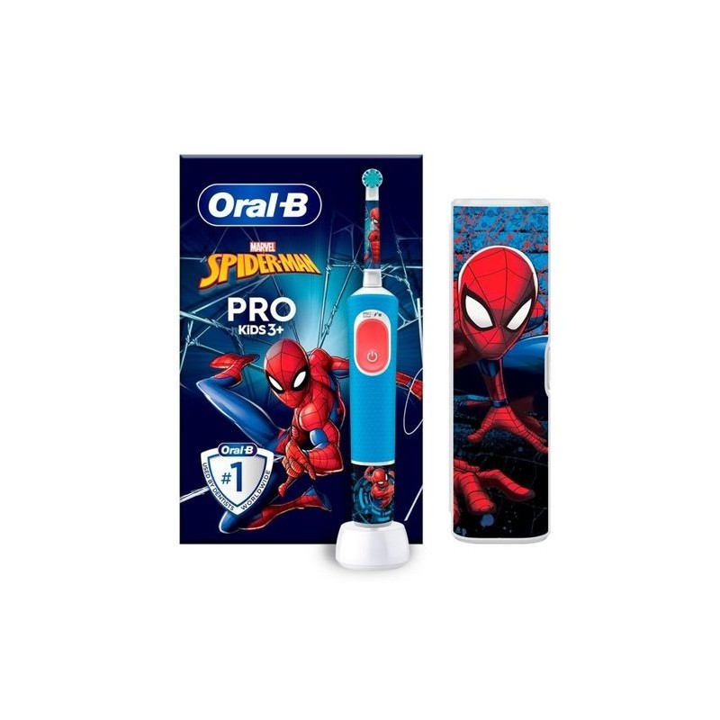 ORAL-B CEPILLO ELECTRICO PRO KIDS 3+ SPIDERMAN CON ESTUCHE VIAJE