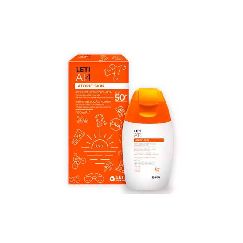 LETI AT 4 DEFENSE LOCION FLUIDA SPF50+ 100 ML
