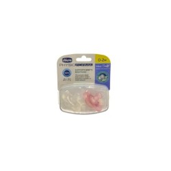 CHICCO CHUPETE SILICONA ORTODONTICO PHYSIO MINISOFT 0 - 2 MESES 2 U ROSA