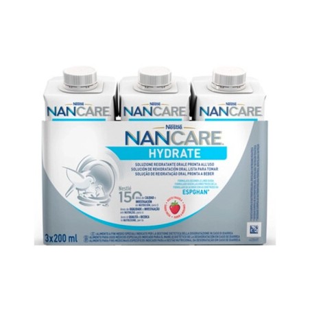 Nestlé NAN CARE HYDRATE SABOR FRESA 3 X 200 ML