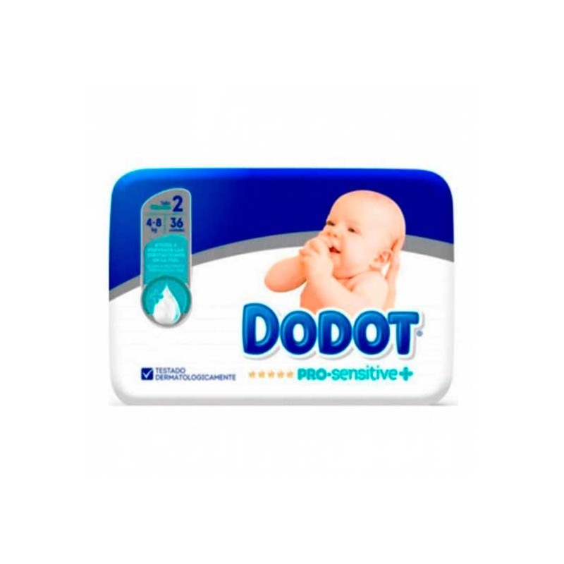 DODOT PAÑAL PRO SENSITIVE T- 2 4-8 KG 36 U