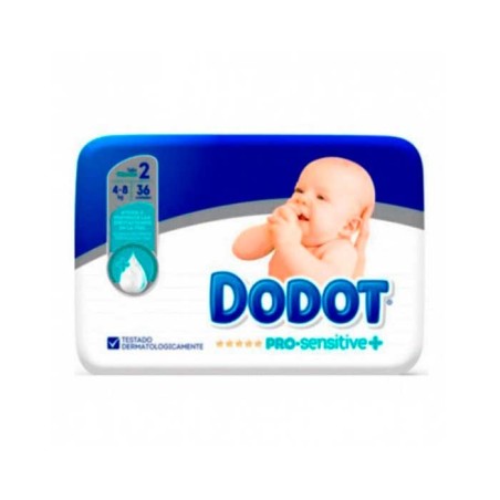 DODOT PAÑAL PRO SENSITIVE T- 2 4-8 KG 36 U