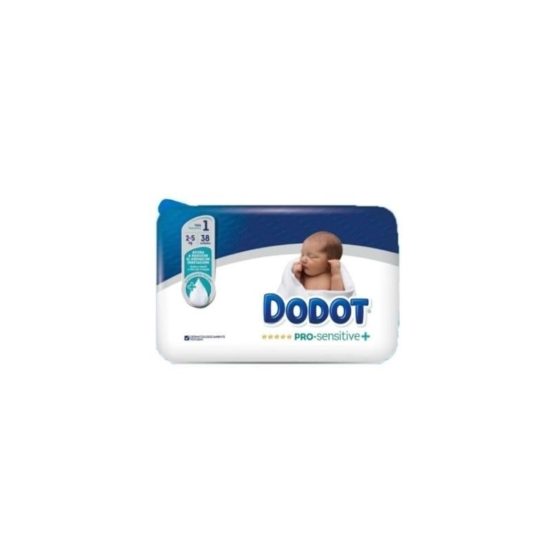 DODOT PAÑAL PRO SENSITIVE T 1 2-5 KG 38 U