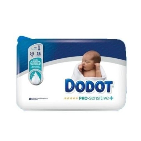 DODOT PAÑAL PRO SENSITIVE T 1 2-5 KG 38 U