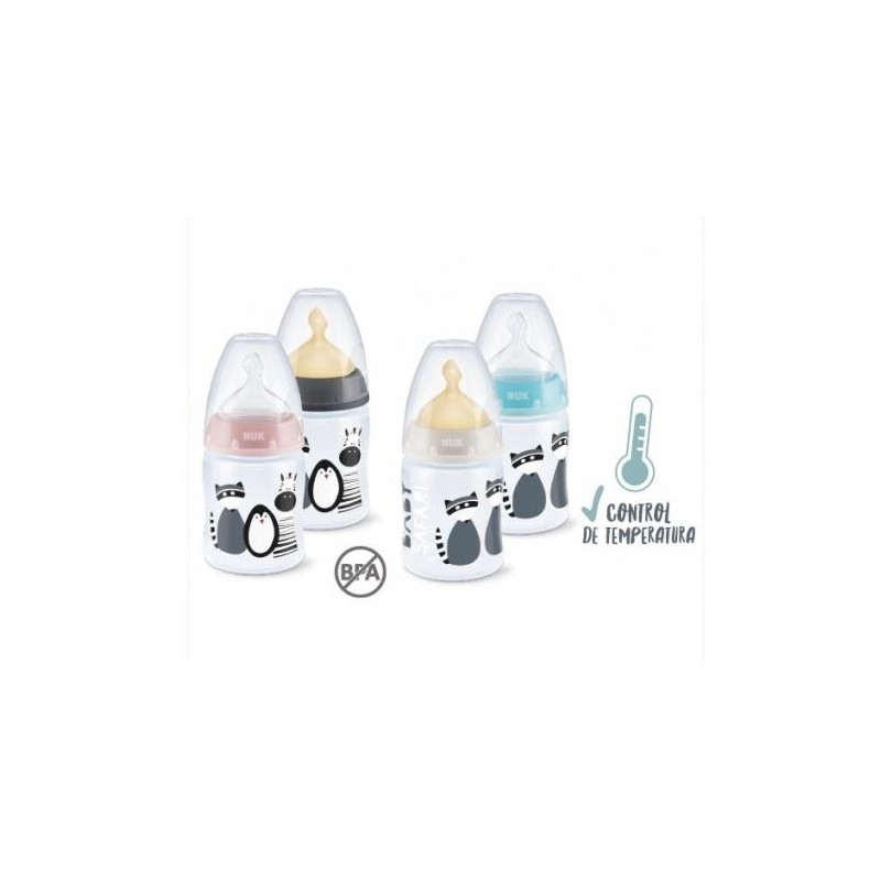 NUK BIBERON BABY SAFARI 0-6 SILICONA M 150 ML