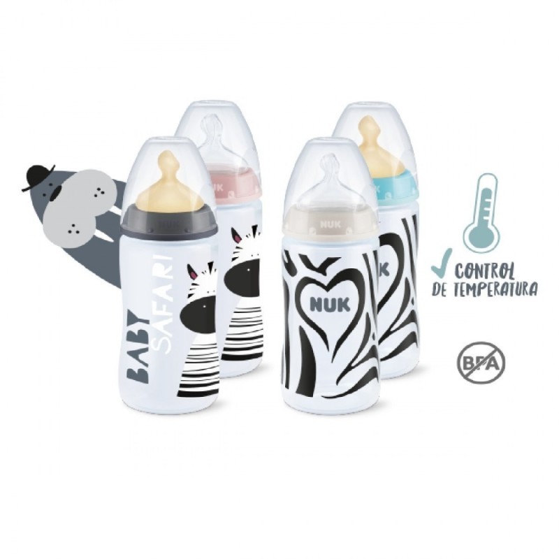 NUK BIBERON BABY SAFARI 0-6 LATEX M 150 ML