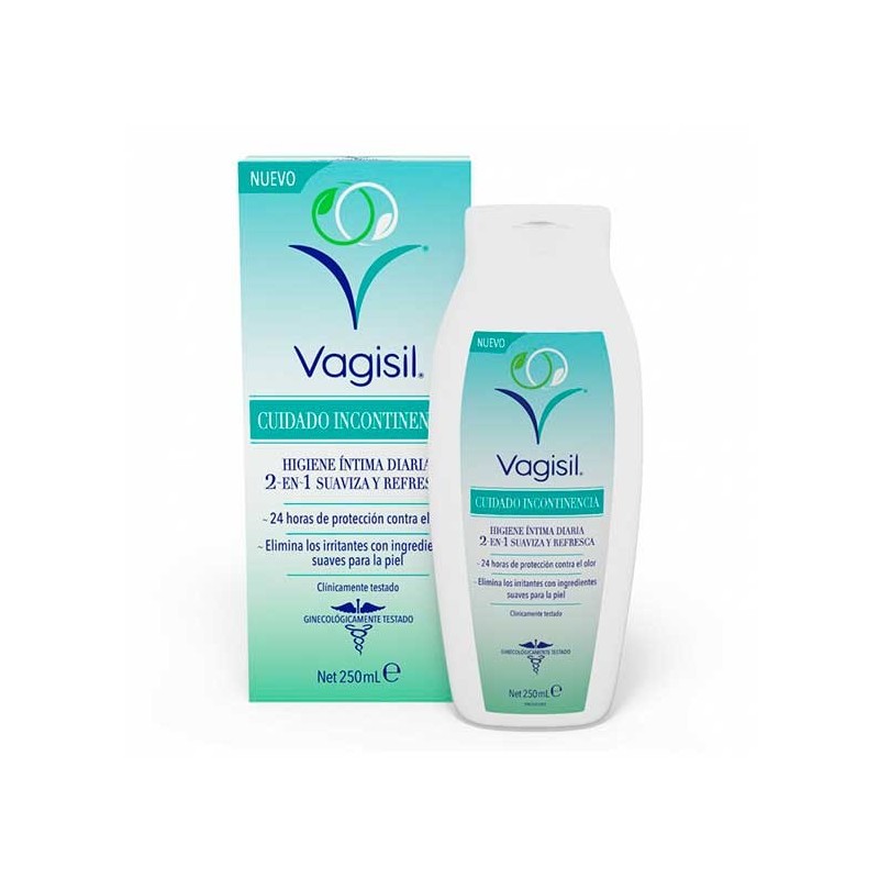 VAGISIL CUIDADO INCONTINENCIA HIGIENE INTIMA 2 EN 1 250 ML