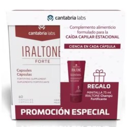 Cantabria Labs Complemento Alimenticio Iraltone Forte 60 Caps + Champú Fortificante 75ml - Fortalece Cabello Debilitado