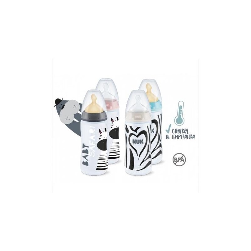 NUK BIBERON BABY SAFARI 0-6 LATEX M 300 ML