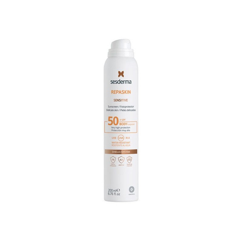 SESDERMA REPASKIN SENSITIVE SPF50+ CORPORAL 200 ML