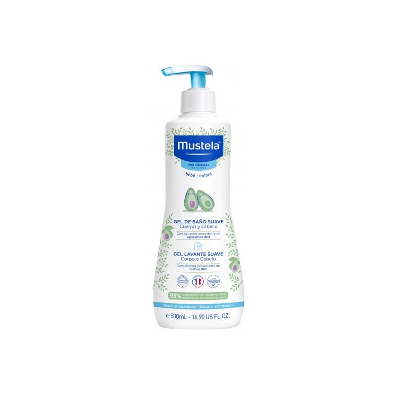 MUSTELA GEL DE BAÑO SUAVE 500 ML