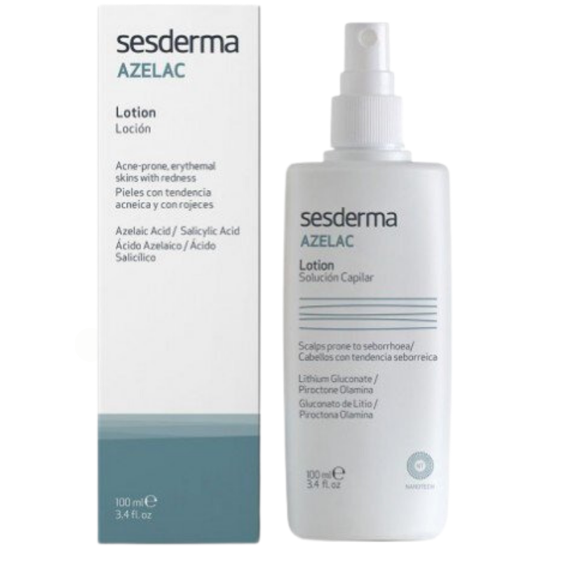 Sesderma Azelac Loción 100 Ml Tratamiento para Pieles con Rosácea y Rojeces