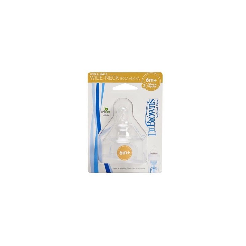 DR BROWN´S TETINA SILIC OPTIONS+ T3 +6M 2U