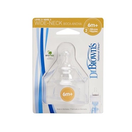 DR BROWN´S TETINA SILIC OPTIONS+ T3 +6M 2U