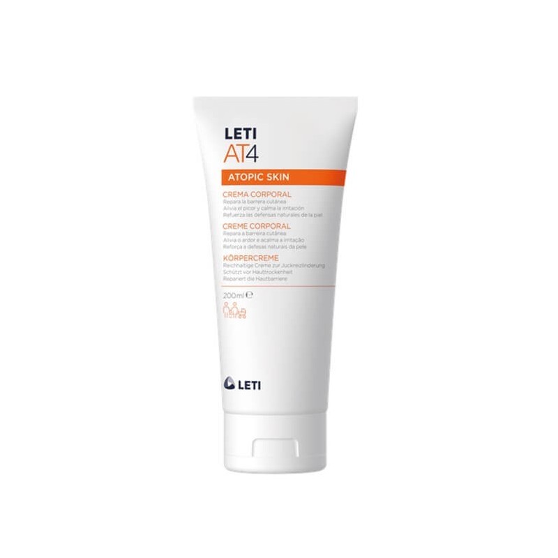 Leti Crema Reparadora AT 4 - Alivia Picor E Irritación - 200 Ml