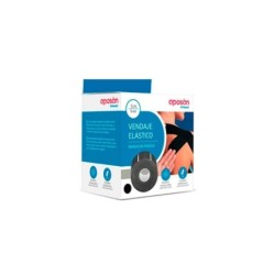 APOSAN DYNAMIC VENDAJE ELASTICO BANDA DE KINESIO 1 UNIDAD 5 M X 5 CM COLOR NEGRO