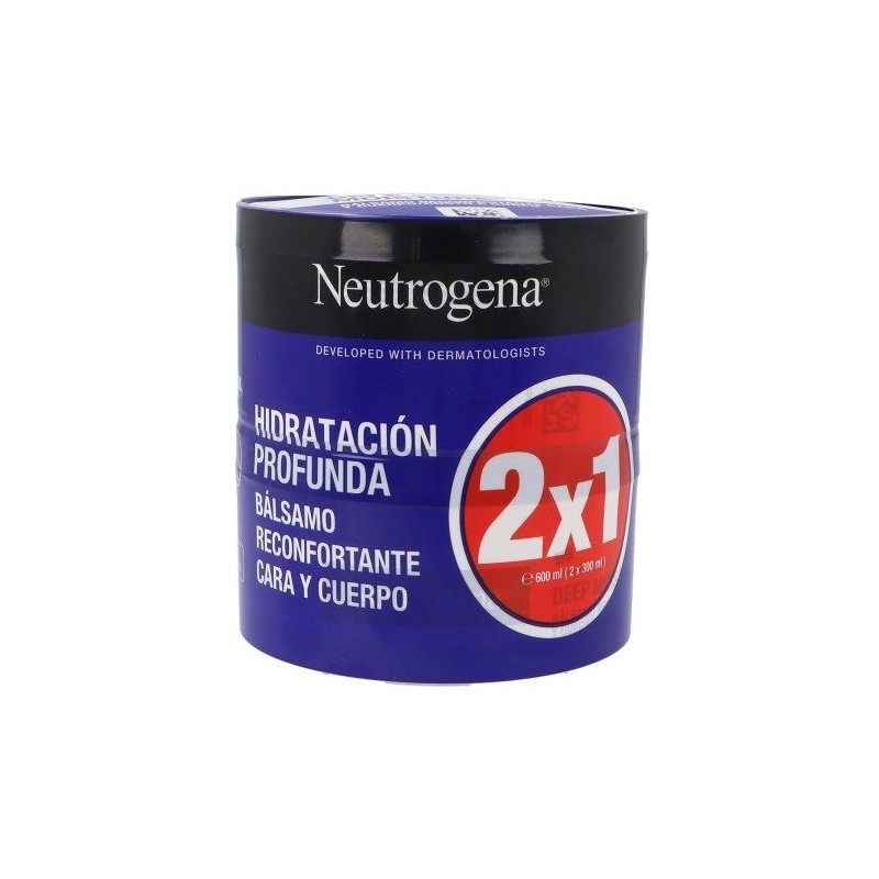 NEUTROGENA HIDRATACIÓN PROFUNDA BÁLSAMO RECONFORTANTE CARA Y CUERPO DUPLO 2X1 300ML