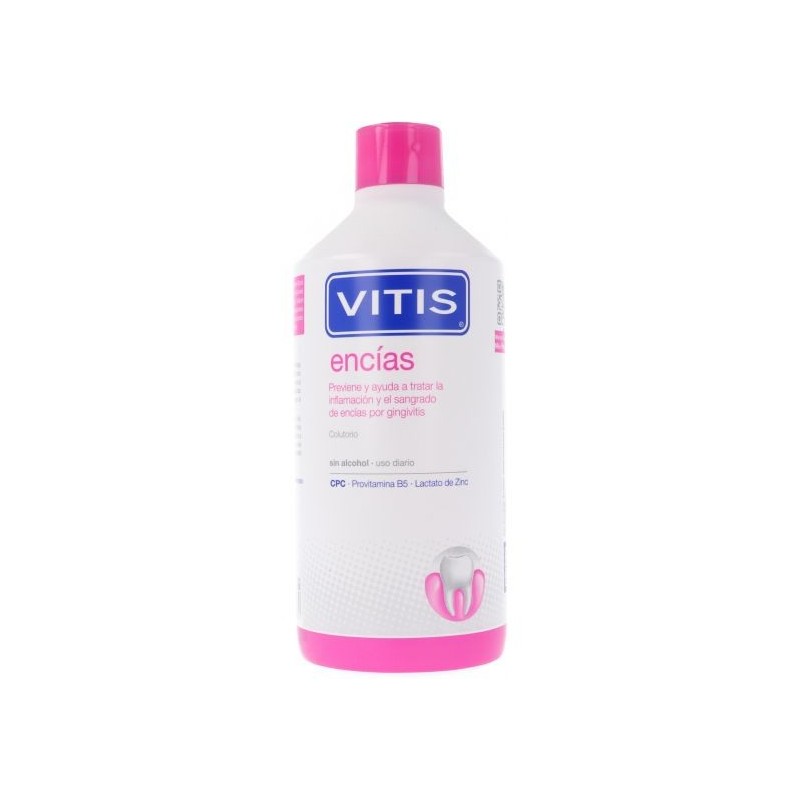 Dentaid Colutorio VITIS para Encías Dañadas 1L - Previene Gingivitis - Reduce Sangrado - Protege y Revitaliza