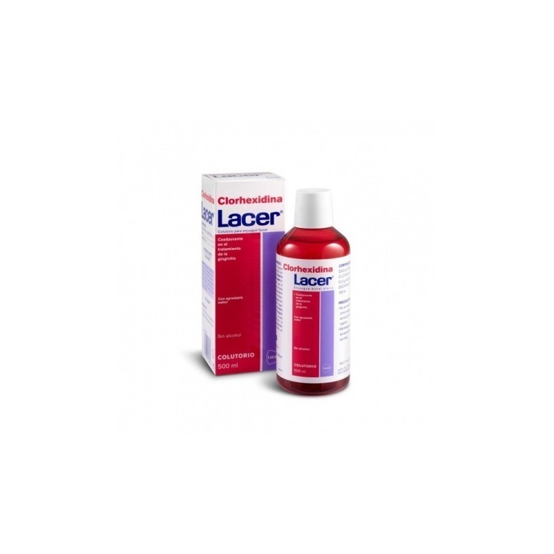 Lacer Enjuague Bucal Clorhexidina 500 ML - Higiene Bucodental - Gingivitis - Dentífrico