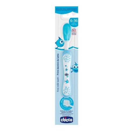 CHICCO CEPILLO DENTAL AZUL 6-36 MESES