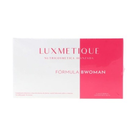 Fórmula Luxmetique BWOMAN para Desequilibrios Hormonales Mujer - Sofocos Menopausia - Estimula Libido y Bienestar Piel